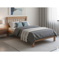 Core Corona Antique Waxed Pine Wooden Bed Frame - 4ft6 Double