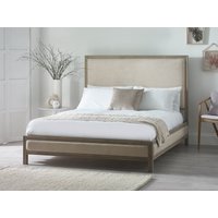 Julian Bowen Lucie Ivory Fabric Bed Frame - 4ft6 Double