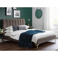 Julian Bowen Deco Truffle Fabric Bed Frame - 5ft King Size