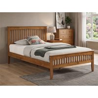 Sareer Sandhurst Oak Wooden Bed Frame - 3ft Single