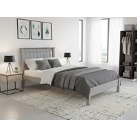 Core Corona Grey and Waxed Pine Wooden Bed Frame - 3ft Single
