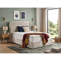 ASC Finley Beige Fabric Ottoman Bed Frame - 5ft King Size