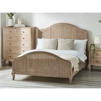 Julian Bowen Fleur Rattan and Light Oak Wooden Bed Frame - 5ft King Size