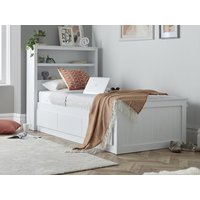 Bedmaster Enzo White Storage Wooden Bed Frame - 3ft Single