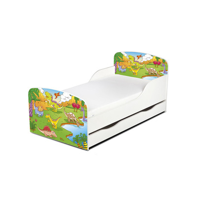 Bedding & Beyond Dinosaur Toddler Bed with Underbed Storage
