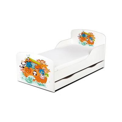 Bedding & Beyond Noah's Ark Animals Toddler Bed with Underbed Storage