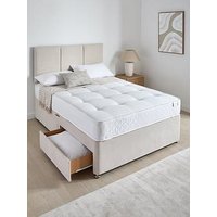 The Very Collection Sheridan Divan Base With 2 Drawers + Headboard + & Tufted Quilted 12.5G Spring Mattress