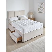 The Very Collection Sheridan Divan Base With 2 Drawers + Headboard + & Ortho Quilted 12.5G Spring Mattress
