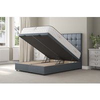 Tuft & Springs� Solace 2000 Extra Firm Mattress + Ottoman Divan Bed, Cream, End Ottoman, Double