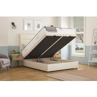 Tuft & Springs� Enchantment 1500 Mattress + Ottoman Divan Bed, Silver, End Ottoman, Double
