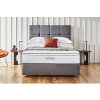 Sleepeezee Gel 3000 Pocket Hybrid Ortho Mattress + Premium Divan Bed, Teal, No Drawer, Double
