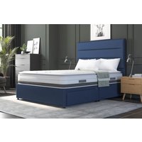 Spring King� Harmony 2000 Ortho Pillow Top Mattress + Premium Divan Bed, Silver, 2 Drawer, King Size