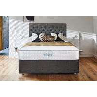 Sleepeezee Gel 2000 Pocket Hybrid Mattress + Premium Divan Bed, Marine, No Drawer, King Size