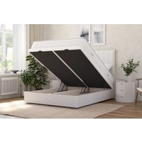 Spring King� Madrid 1000 Pocket Mattress + Ottoman Divan Bed, Teal, End Ottoman, Single