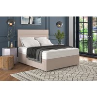 Hypnos Natural Luxury Mattress + Premium Divan Bed, Mink, No Drawer, Single