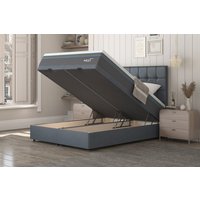 MLILY�? Glacier 2800 Cool Gel Hybrid Mattress + Ottoman Divan Bed, Marine, End Ottoman, Super King