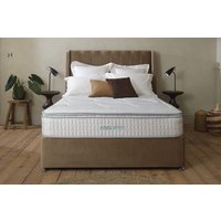 Sleepeezee Cool Refresh 2300 Memory Pillow Top Mattress + Premium Divan Bed, Silver, No Drawer, Double