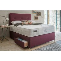 Rest Assured British Wool 2000 Pocket Softer Mattress + Premium Divan Bed, Marine, 2 Drawer, Single