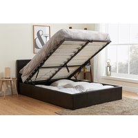 Berlin Brown Ottoman Bed, Single