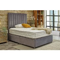 Tuft & Springs� Magnificence 1000 Mattress + Premium Divan Bed, Silver, No Drawer, Double