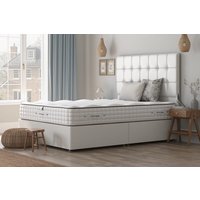 Tuft & Springs� Allure 9000 Mattress + Premium Divan Bed, Carbon, No Drawer, Super King