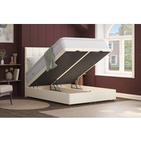 Spring King� Wool Sublime 2000 Pillow Top Mattress + Ottoman Divan Bed, Marine, End Ottoman, Double