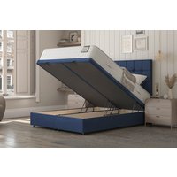 Highgrove Belmont 1000 Pocket Natural Mattress + Ottoman Divan Bed, Cream, End Ottoman, King Size