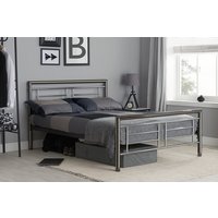 Montana Chrome Bed, King Size