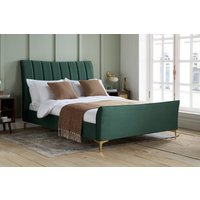Clover Green Fabric Bed, King Size
