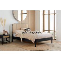 Margot Rattan Black Bed, Super King