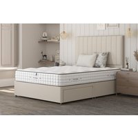 Tuft & Springs� Elysium 7000 Mattress + Premium Divan Bed, Cream, 2 Drawer, Double