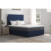 MLILY�? Summit Ortho 2800 Cool Gel Hybrid Mattress + Premium Divan Bed, Silver, No Drawer, King Size