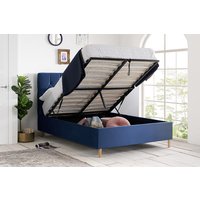 Loxley Blue Ottoman Bed, Double