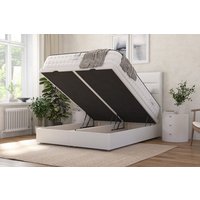 Tuft & Springs� Indulgence 1000 Mattress + Ottoman Divan Bed, Marine, End Ottoman, Super King
