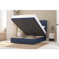 Value Memory Foam Mattress + Ottoman Divan Bed, Carbon, End Ottoman, Small Double