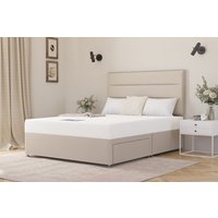 Ortho Care Foam Mattress + Premium Divan Bed, Mink, 2 Drawer, Single